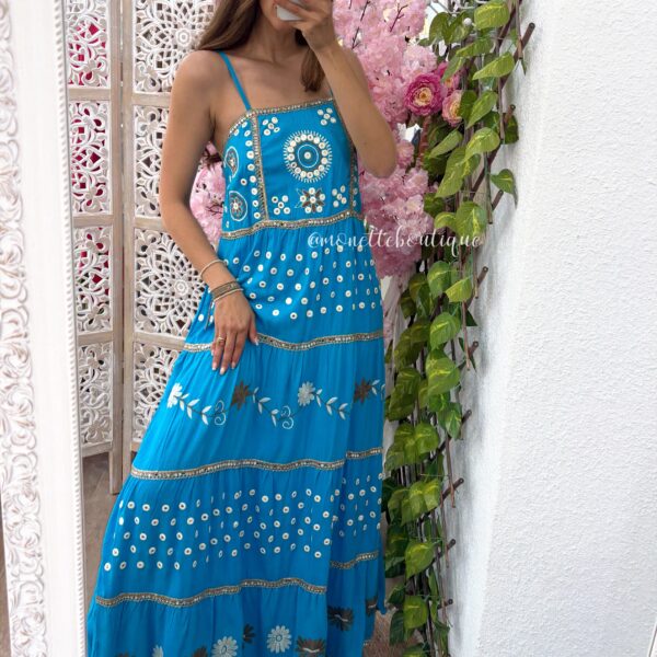 Vestido India azul