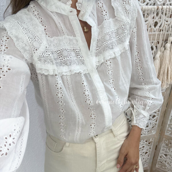 Camisa Romantic blanca