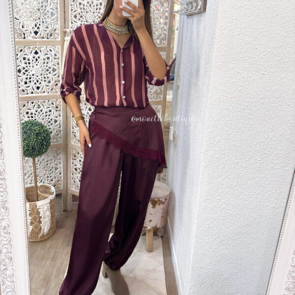 Pantalón pañuelo puntilla
