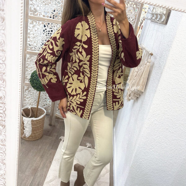 Kimono pana burdeos