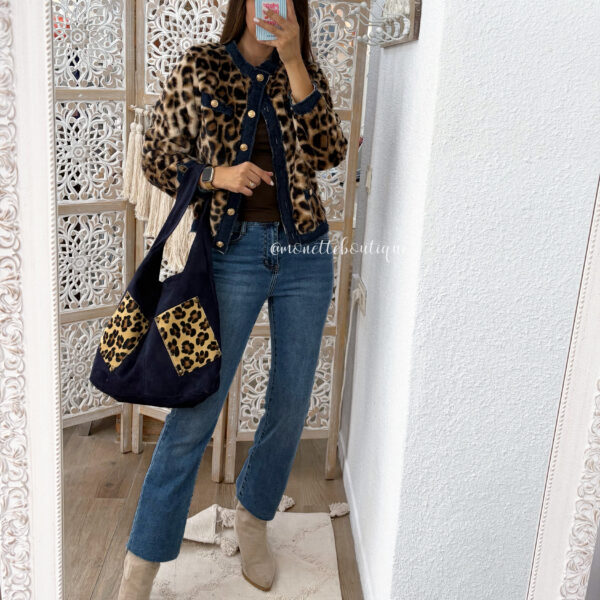 Chaqueta pelo leopardo