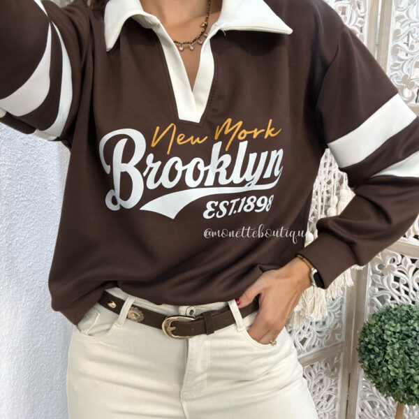Sudadera Brooklyn marrón