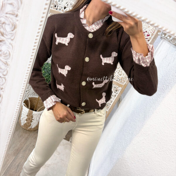 Chaqueta perros marrón chocolate