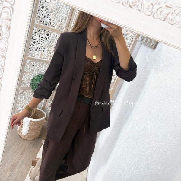 Blazer marrón chocolate